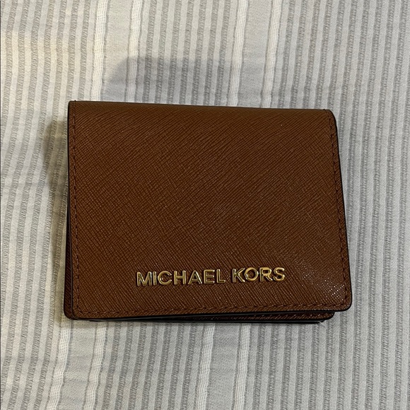 Michael Kors Other - Michael Kors Tan Leather Card Holder
